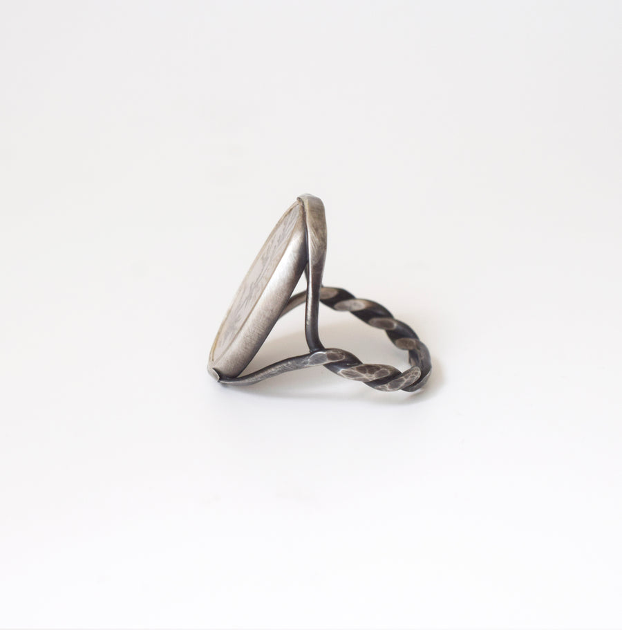 Custom Dendritic Agate Ring
