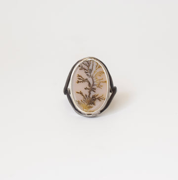 Custom Dendritic Agate Ring