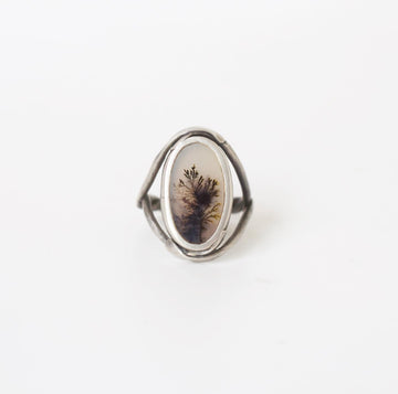 Early Morning Dendritic Agate Ring