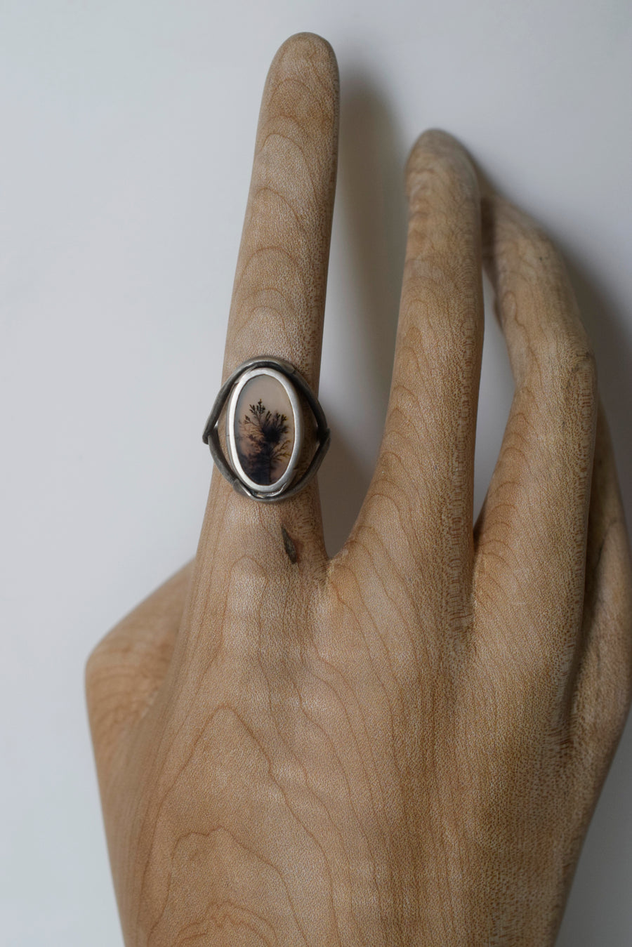 Early Morning Dendritic Agate Ring