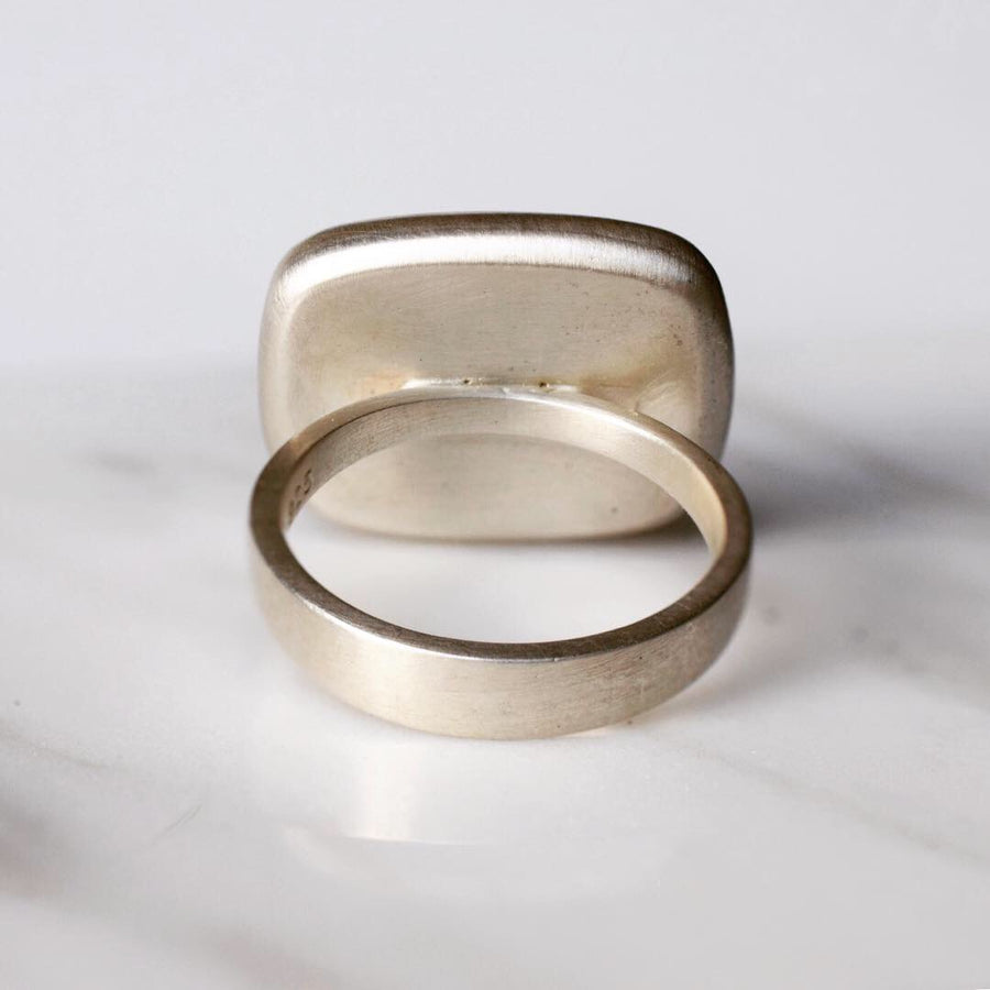 Afterimage Dendritic Agate Ring #2