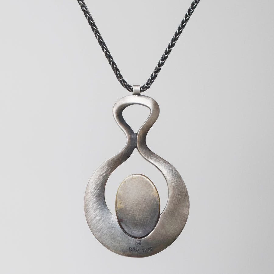 Venus Necklace with Oval Dendritic Agate