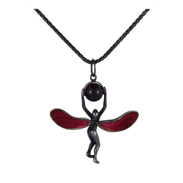 Red Winged Black Lady