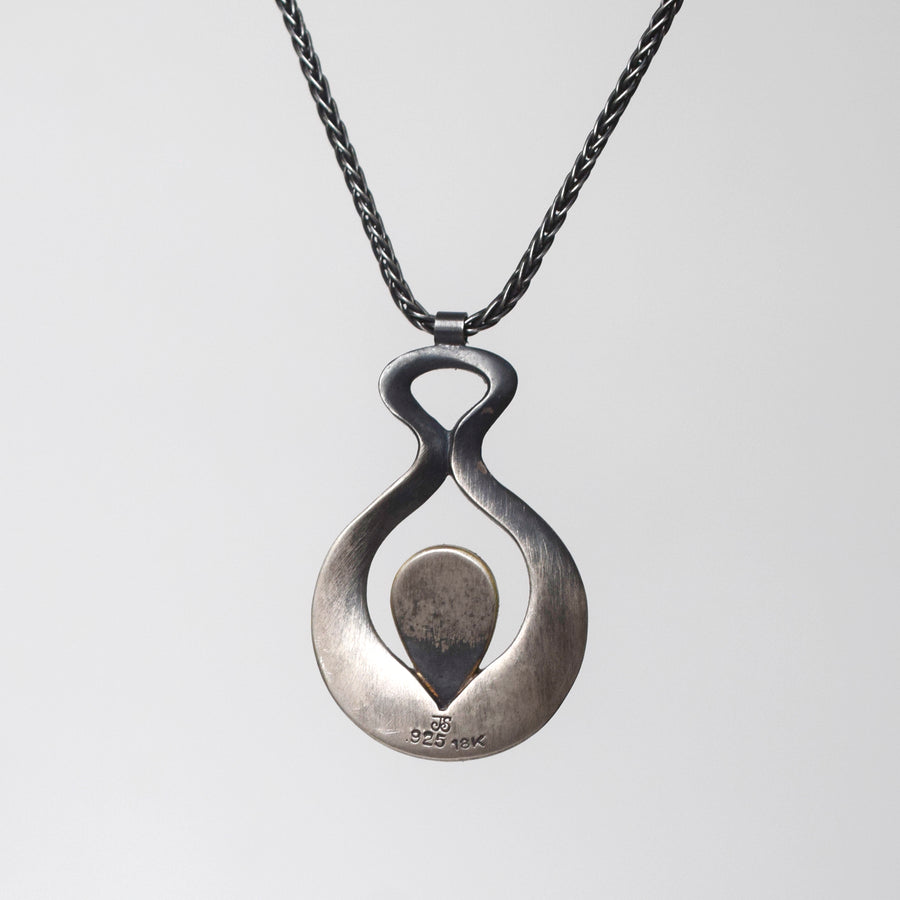 Small Venus Necklace with Dendritic Agate and Garnet